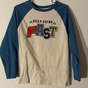 Kids 'Keep Going Fast' Colorful Long Sleeve Tee